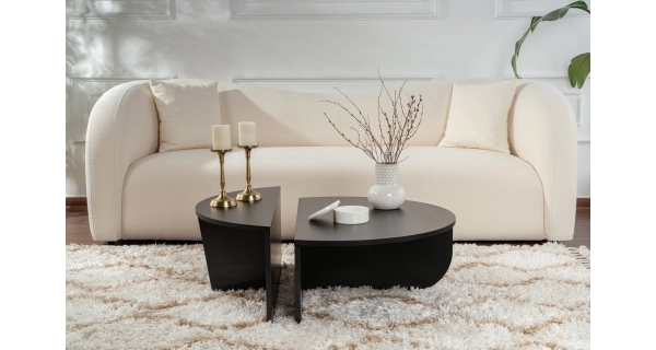 Konferenční stolek KRALTON, černé dřevo