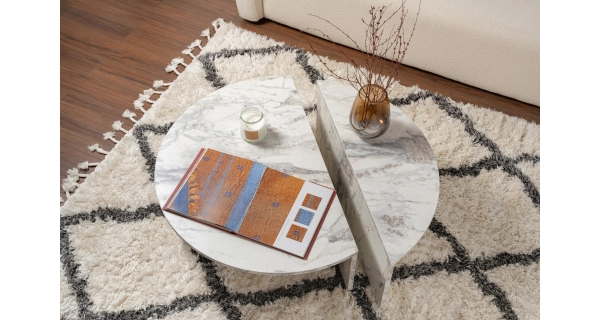 Konferenční stolek KRALTON, mramor