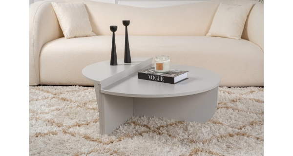 Konferenční stolek KRALTON, šedá