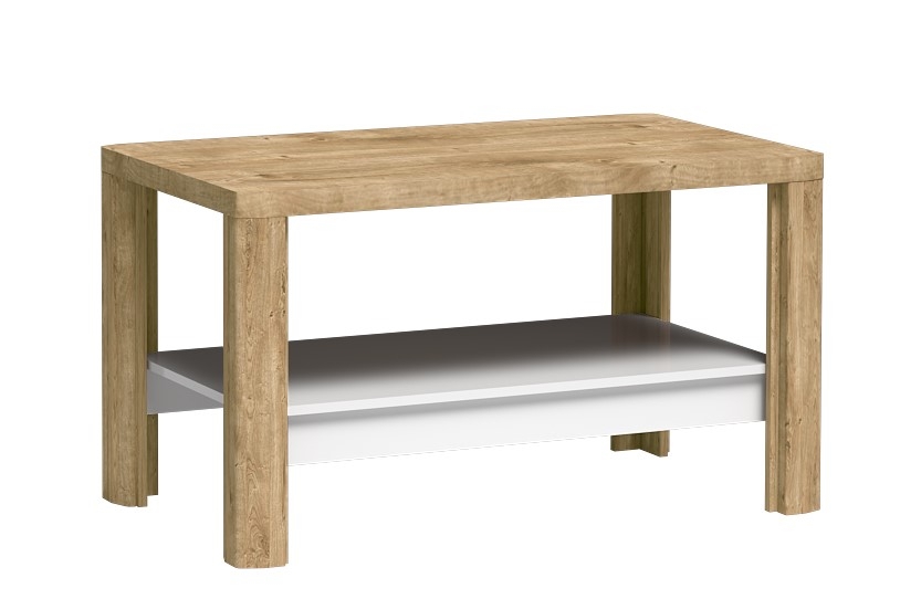 Konferenční stolek FILIKA, dub ribbeck/bílý lesk