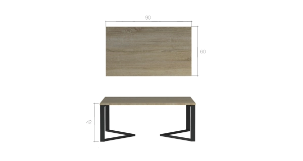 Konferenční stolek LAZARO, bílý mat