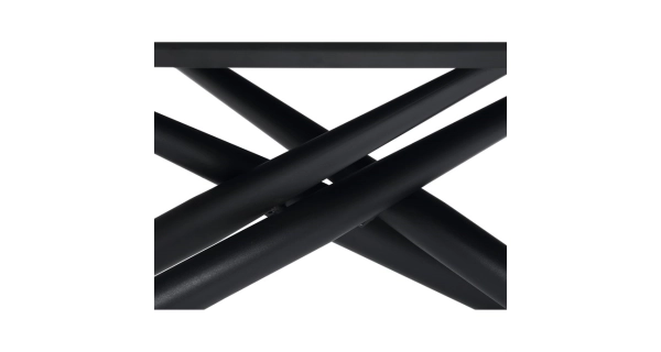 Konferenční stolek MALZEL, černý mramor, černý kov