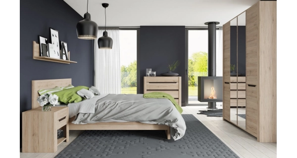 Konferenční stolek MAWSON, dub sanremo/hnědá