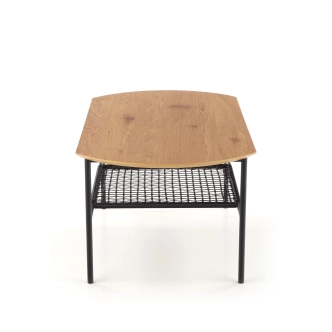 Konferenční stolek MEHAR, zlatý dub/černá