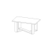 Konferenční stolek METALICA, dub artisan/antracit