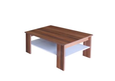 Konferenční stolek NIBLOCK, ořech/bílá