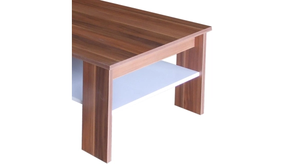 Konferenční stolek NIBLOCK, ořech/bílá