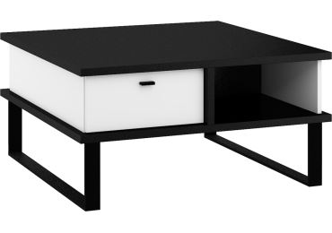 Konferenční stolek ORSOLA 2SK, černá/bílá