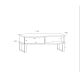 Konferenční stolek ORSOLA 2SP, černá/bílá