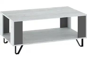 Konferenční stolek PRUDHOE, craft bílý/grafit