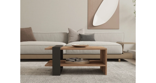 Konferenční stolek ŘEHOŘ, dub/antracit