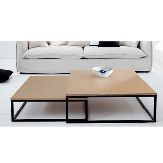 Konferenční stolek RISOP, buk/černá