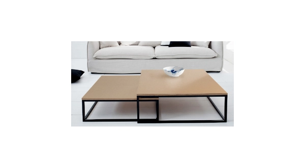 Konferenční stolek RISOP, buk/černá