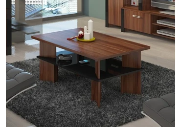 Konferenční stolek SENTANI II, švestka wallis/černý lesk