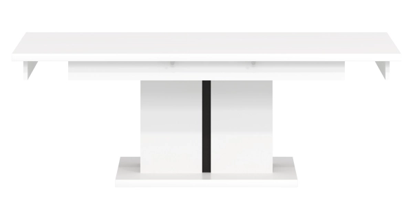 Konferenční stolek SIGOURNEY, bílá/černá