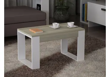 Konferenční stolek SOBEK, bílá/cordoba