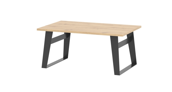 Konferenční stolek SOMONI, dub artisan/černá