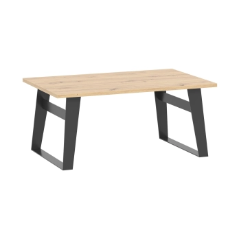 Konferenční stolek SOMONI, dub artisan/černá