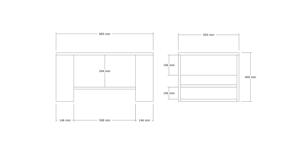 Konferenční stolek SORTELON, mramor