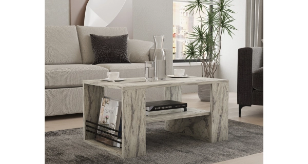 Konferenční stolek SORTELON, mramor