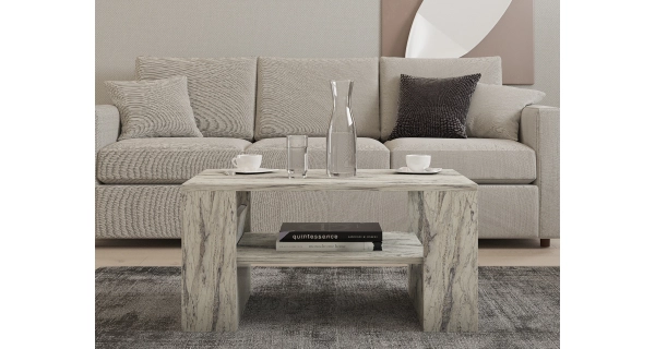 Konferenční stolek SORTELON, mramor