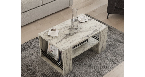 Konferenční stolek SORTELON, mramor