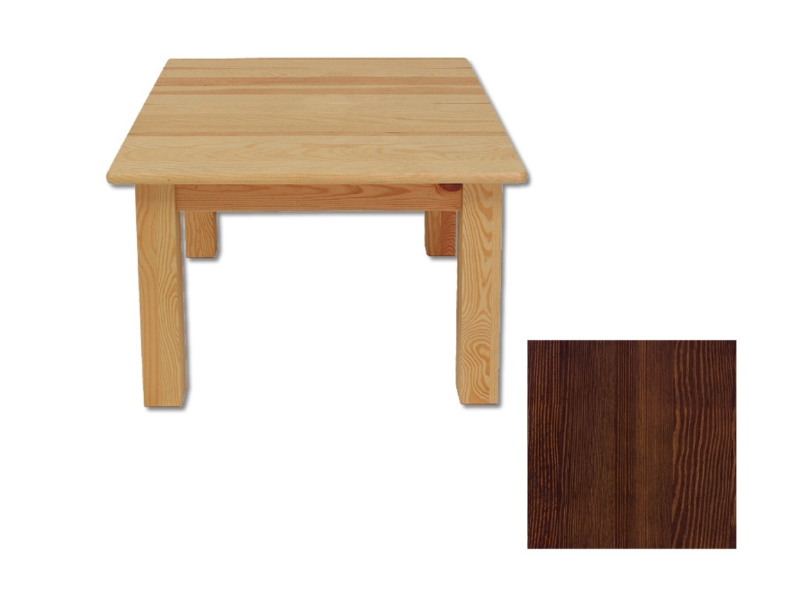 Konferenční stolek PINATUBO, masiv borovice/moření ořech