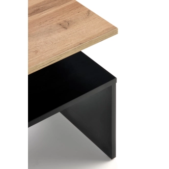 Konferenční stolek SYGMA, dub wotan/černá