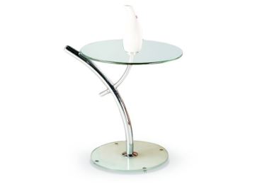 Konferenční stolek TAMBELAN, kov/sklo