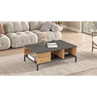 Konferenční stolek TELZEL, borovice atlantská/antracit