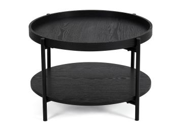 Konferenční stolek TERUM, černá/kov