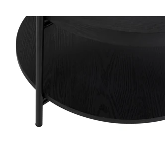 Konferenční stolek TERUM, černá/kov