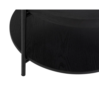 Konferenční stolek TERUM, černá/kov