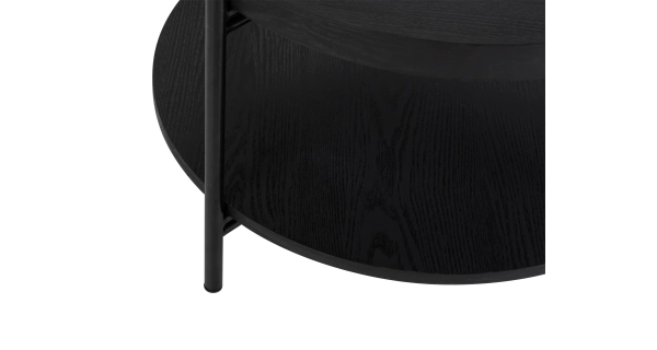 Konferenční stolek TERUM, černá/kov