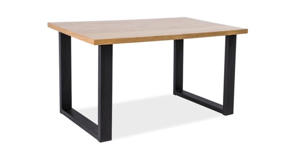 Konferenční stolek TINDEN B, dub masiv/černá 