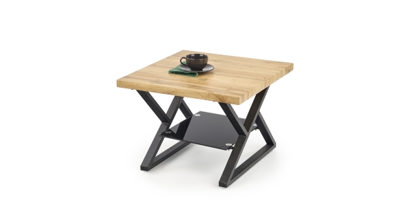 Konferenční stolek TONGOY typ I, dub přírodní/černá