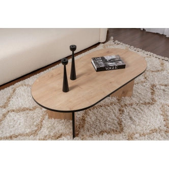 Konferenční stolek TORLON, dub safírový/černá