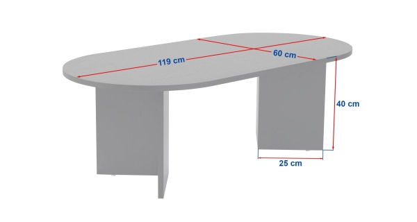 Konferenční stolek TORLON, dub safírový