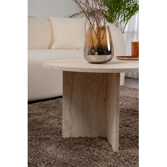 Konferenční stolek TORLON, travertin