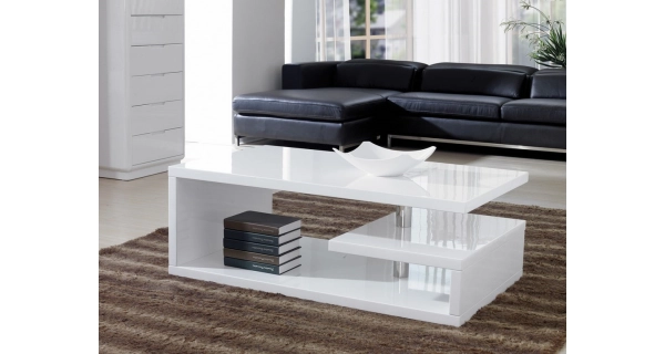 Konferenční stolek TORPOL 120, bílý lak