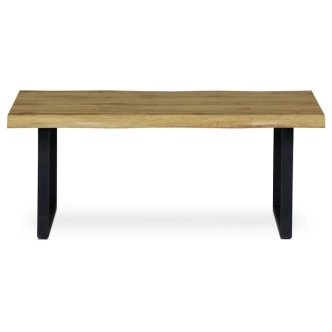 Konferenční stolek TORSAR, divoký dub, černý kov