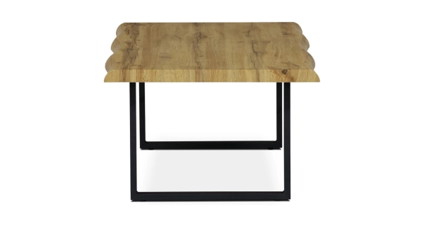 Konferenční stolek TORSAR, divoký dub, černý kov