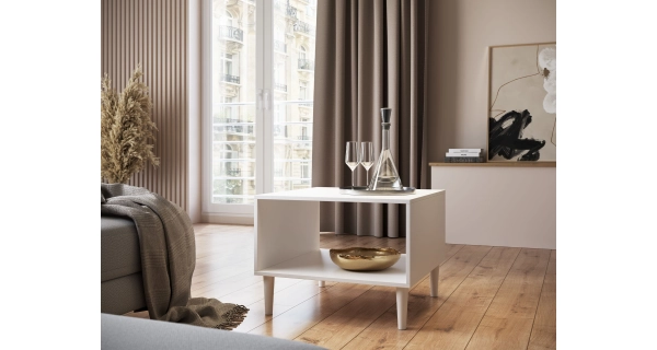 Konferenční stolek TORVIAN 60, bílá