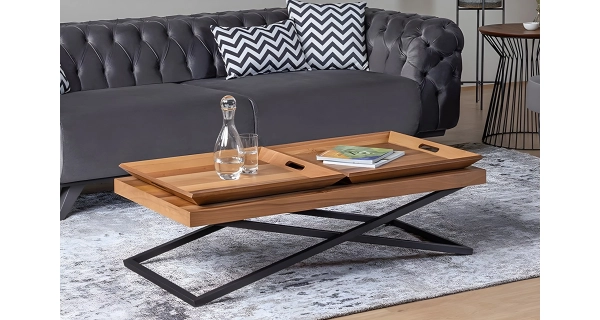 Konferenční stolek TRISAL, vlašský ořech