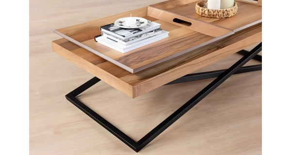 Konferenční stolek TRISAL, vlašský ořech