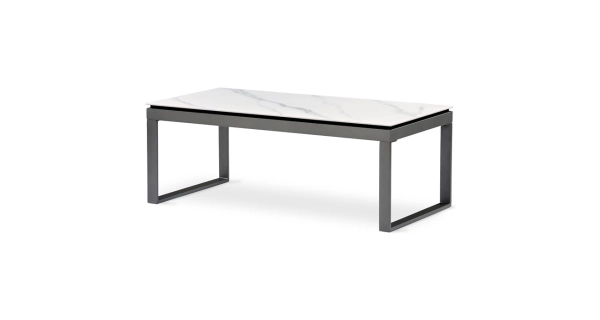 Konferenční stolek VALTRE, bílý mramor