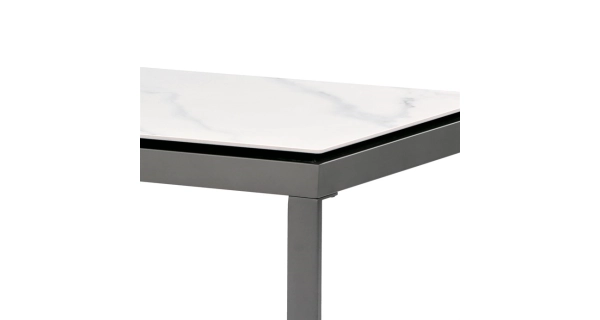 Konferenční stolek VALTRE, bílý mramor