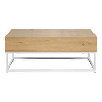 Konferenční stolek VORDAL, dub/bílá