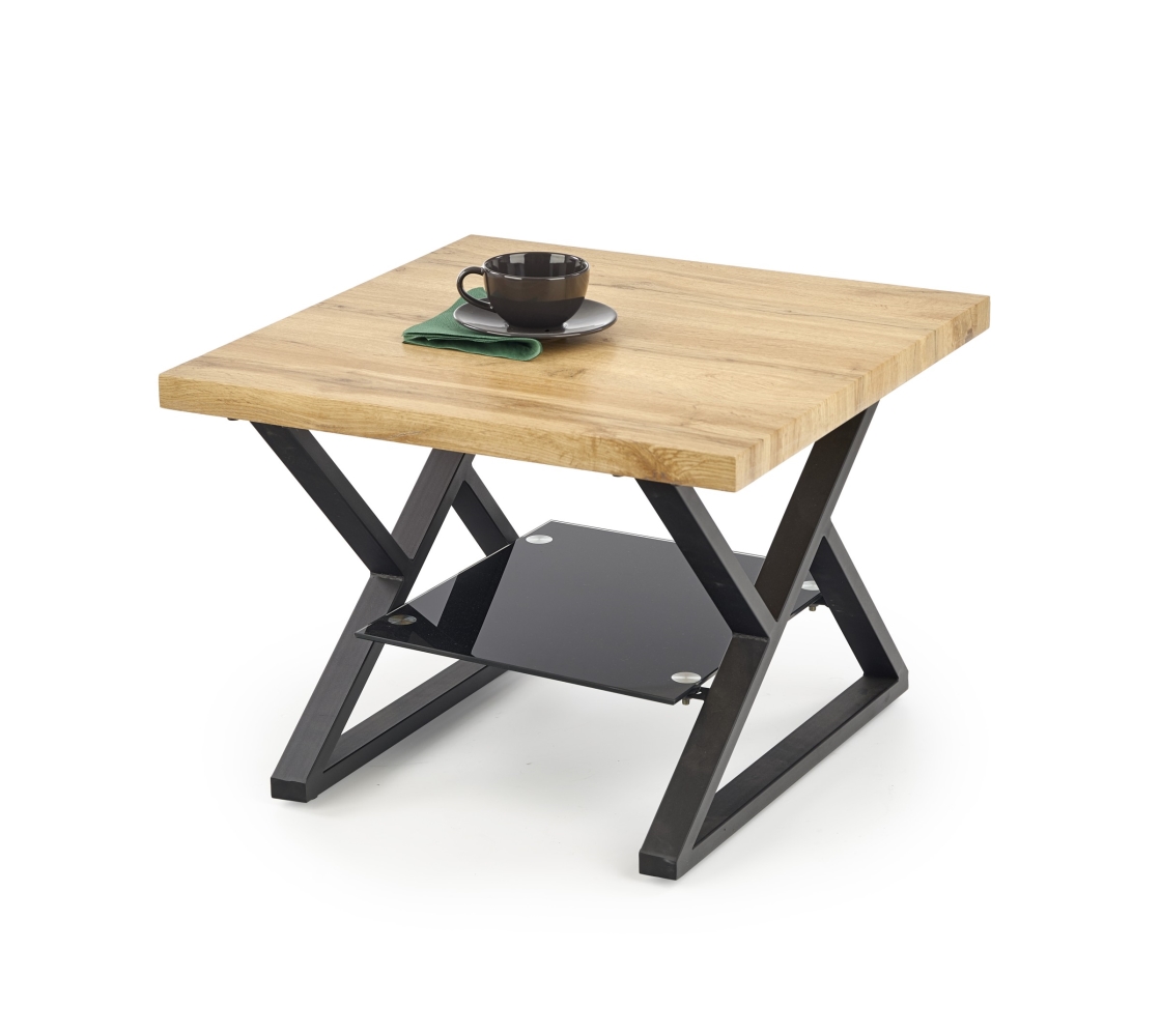 Konferenční stolek TONGOY typ I, dub přírodní/černá