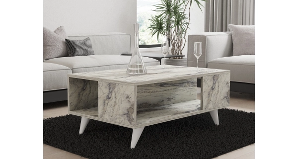 Konferenční stolek YELTRAN, mramor